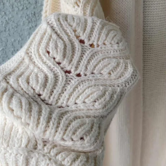 Ann Taylor Elegant Cream Women's Open Long Cardigan - Picture 2 of 10